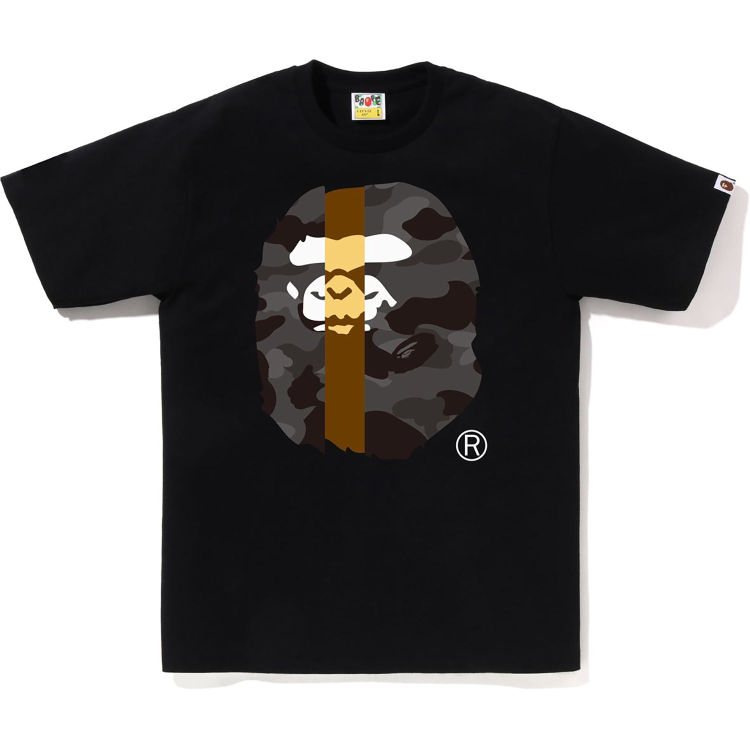 Bape Paint Splatter Ape hotsell Head Tee Size Large