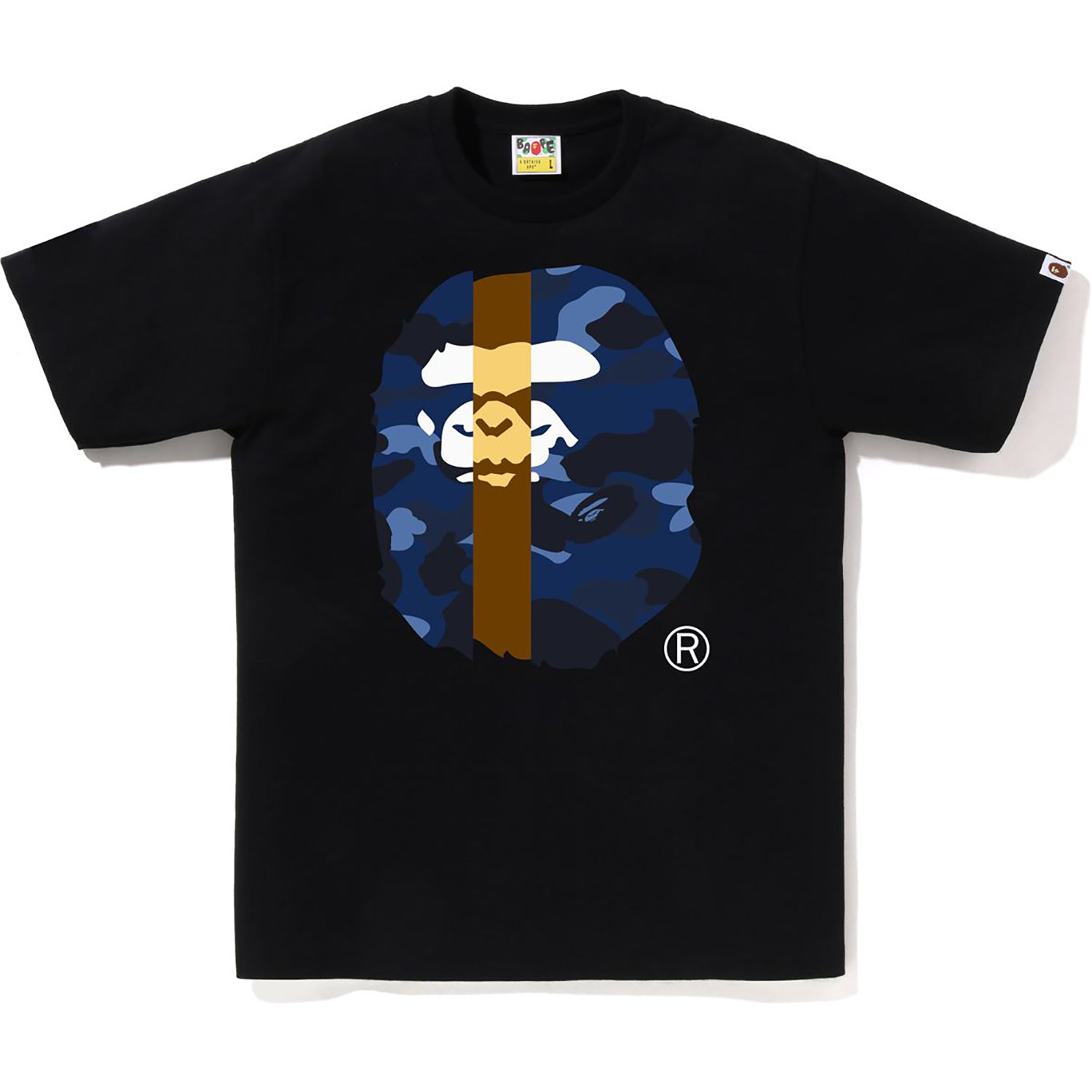 BAPE Color Camo Big Ape selling Head T-shirt