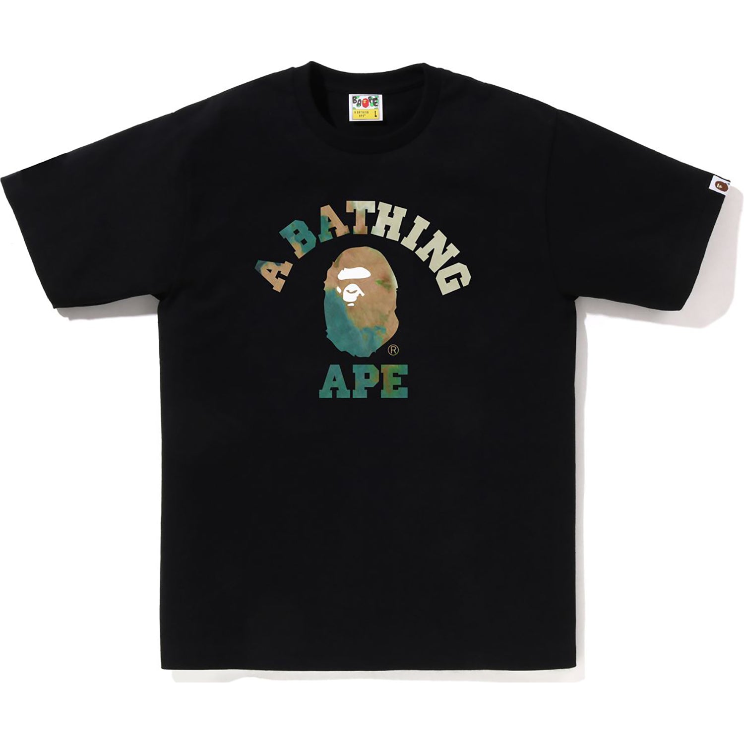 TIE DYE COLLEGE TEE - Men's Cotton T-Shirt | BAPE – us.bape.com