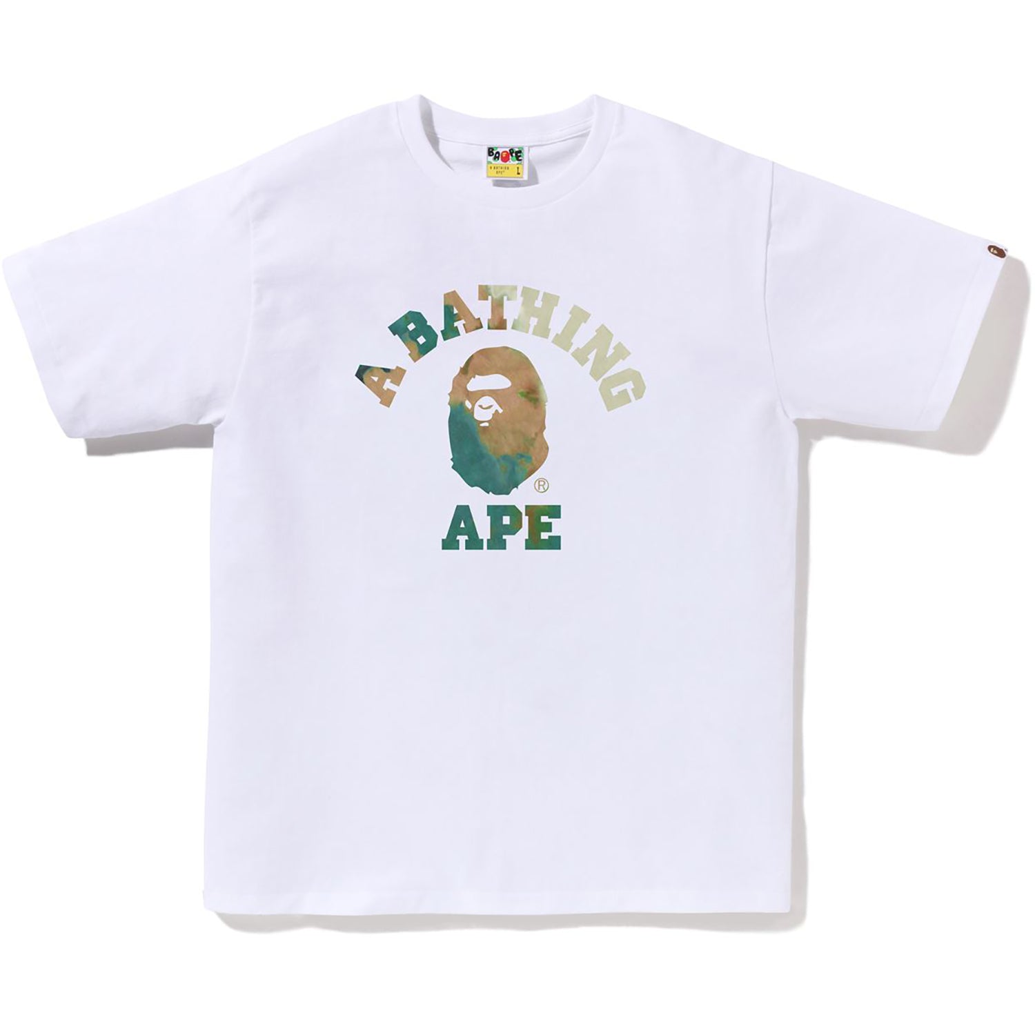 TIE DYE COLLEGE TEE - Men's Cotton T-Shirt | BAPE – us.bape.com
