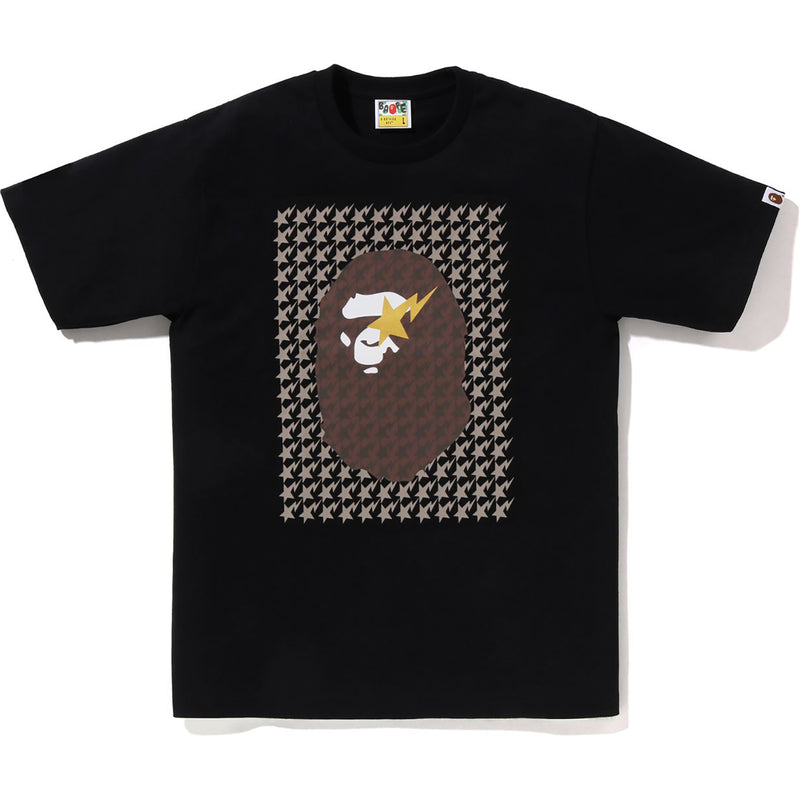 STA HOUNDSTOOTH APE HEAD TEE MENS