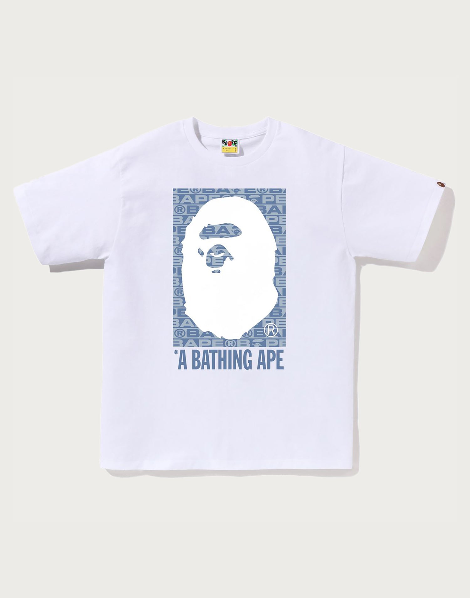 LUX SPORT PATTERN BOX APE HEAD TEE - Men's Designer T-Shirt | BAPE