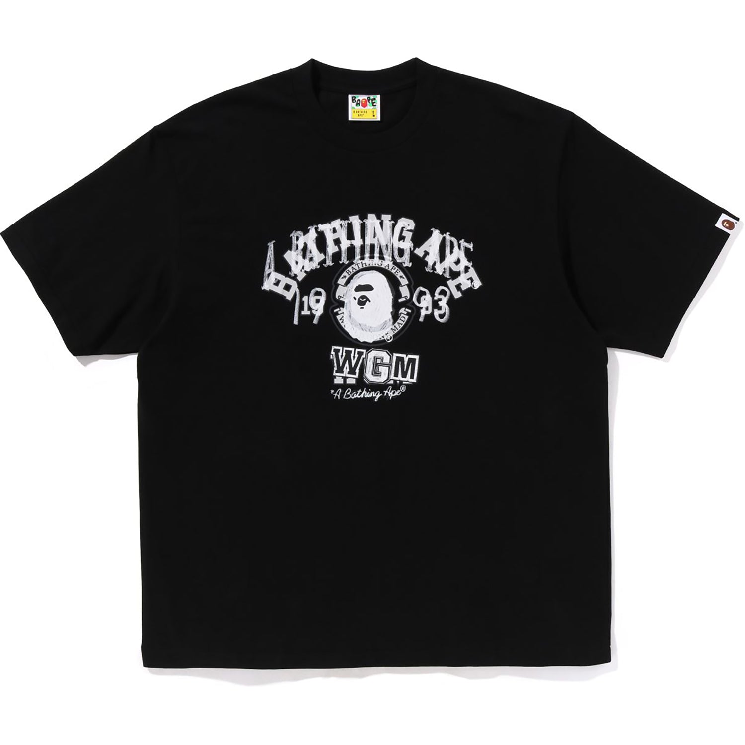 【A BATHING APE】 BAPE College L/S T-Shirt Black A Bathing Ape BAPE Black Bonsai Tree College Tee Multiple