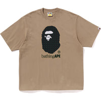 STA HOUNDSTOOTH BY BATHING APE RELAXED FIT TEE MENS