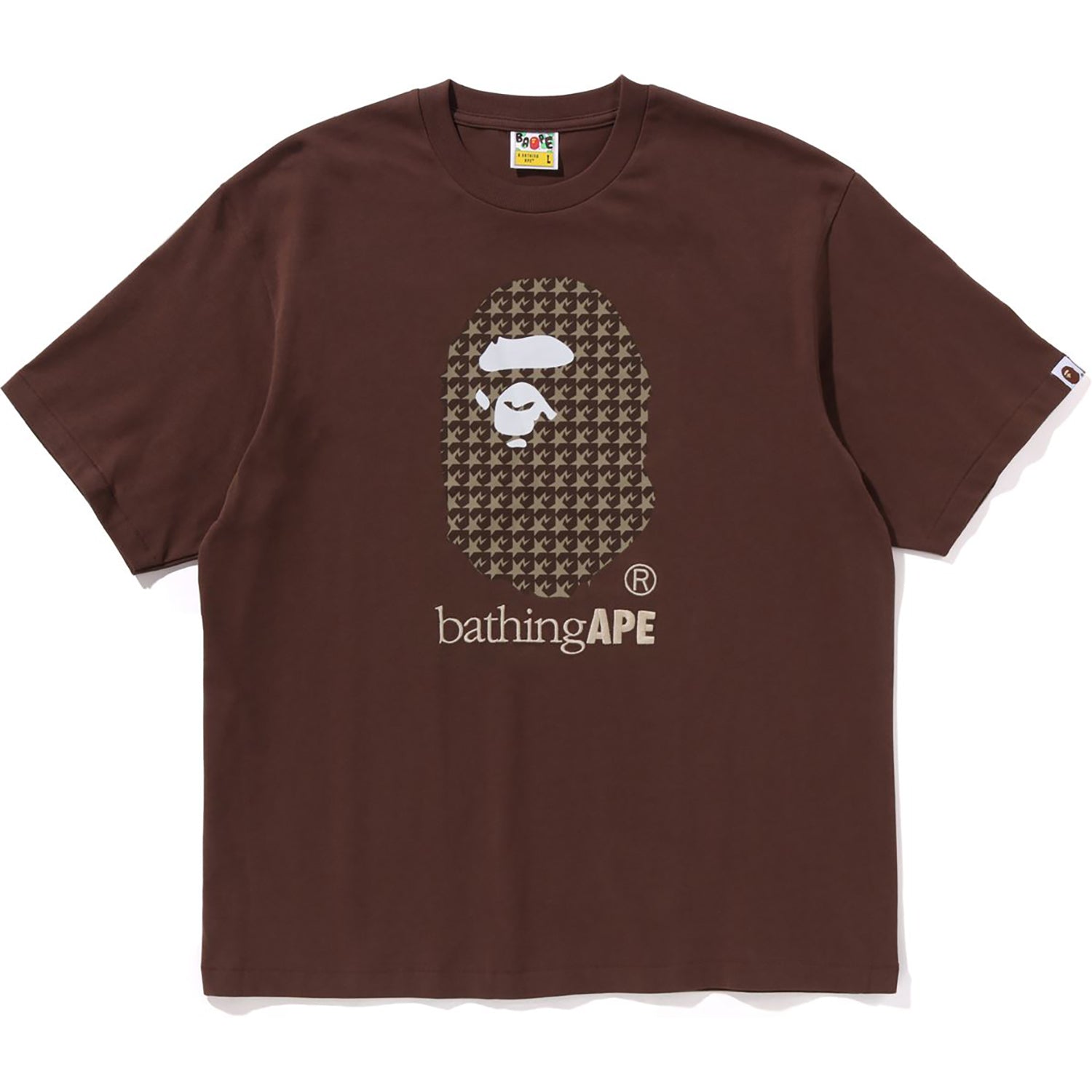 STA HOUNDSTOOTH BY BATHING APE RELAXED FIT TEE MENS – us.bape.com