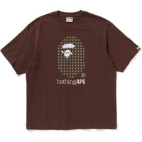 STA HOUNDSTOOTH BY BATHING APE RELAXED FIT TEE MENS