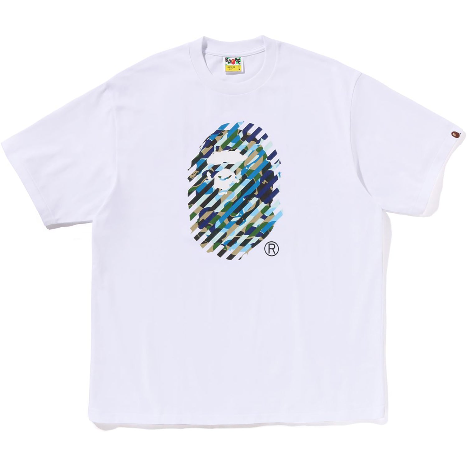 Bape camo ape head tee best sale