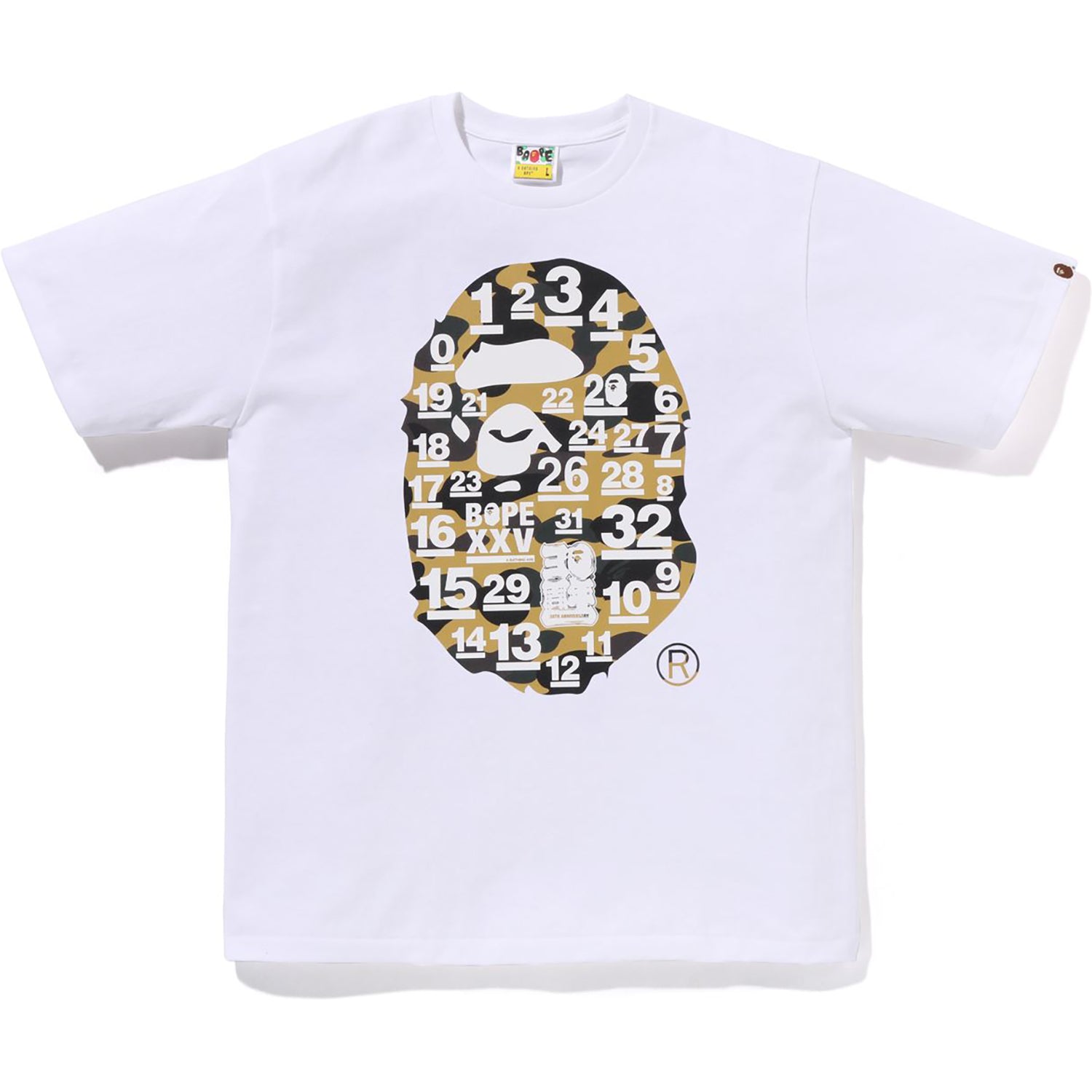 A BATHING APE 31ST ANNIV. APE HEAD TEE | bape.com