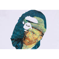 BAPE X VAN GOGH MUSEUM - APE HEAD CANVAS ART TEE MENS