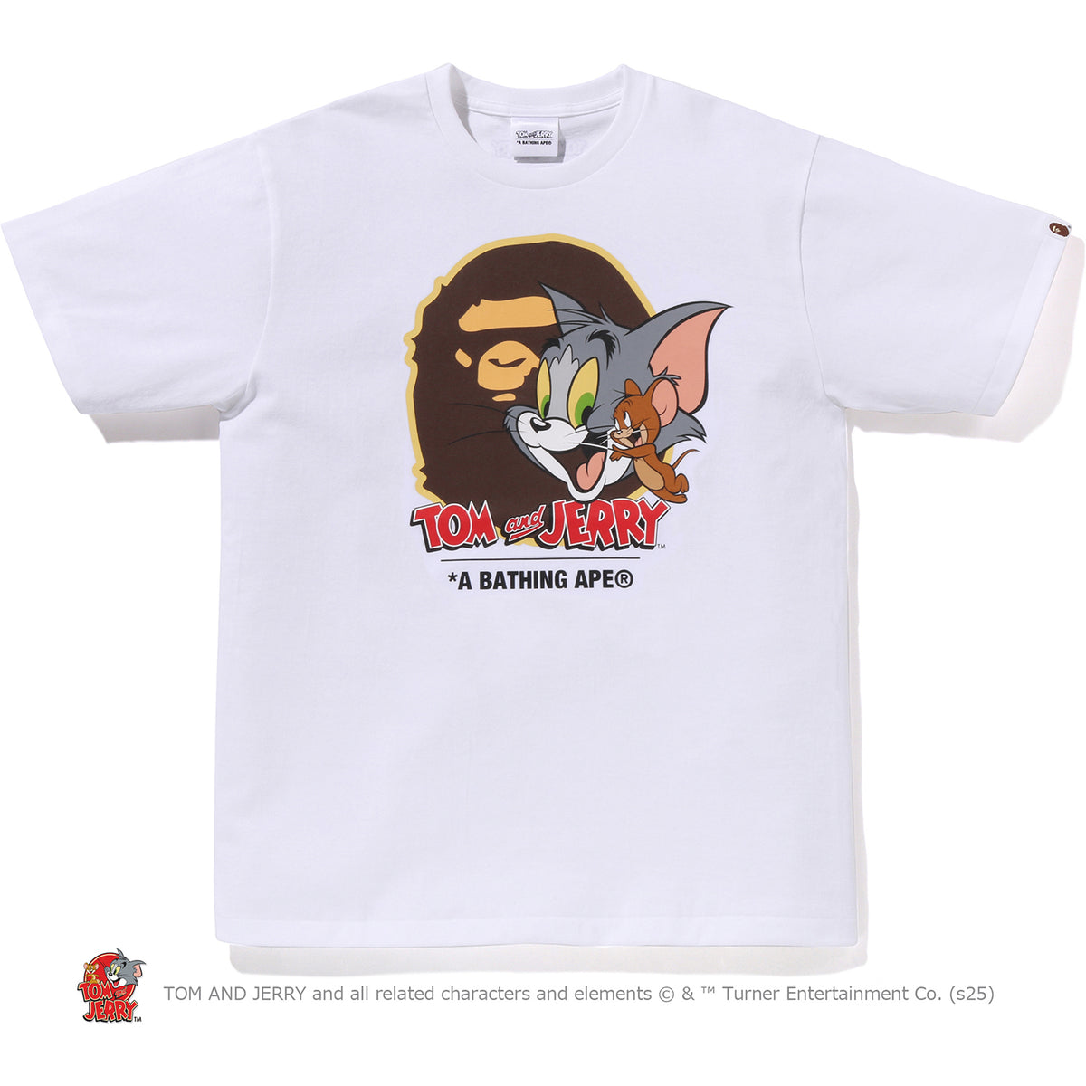 BAPE X TOM AND JERRY 85TH - APE HEAD TEE #1 MENS