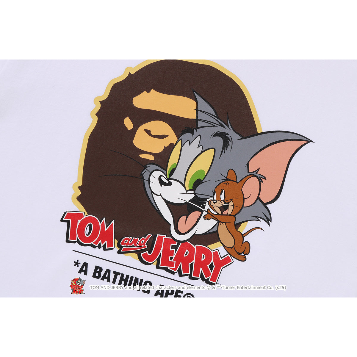 BAPE X TOM AND JERRY 85TH - APE HEAD TEE #1 MENS