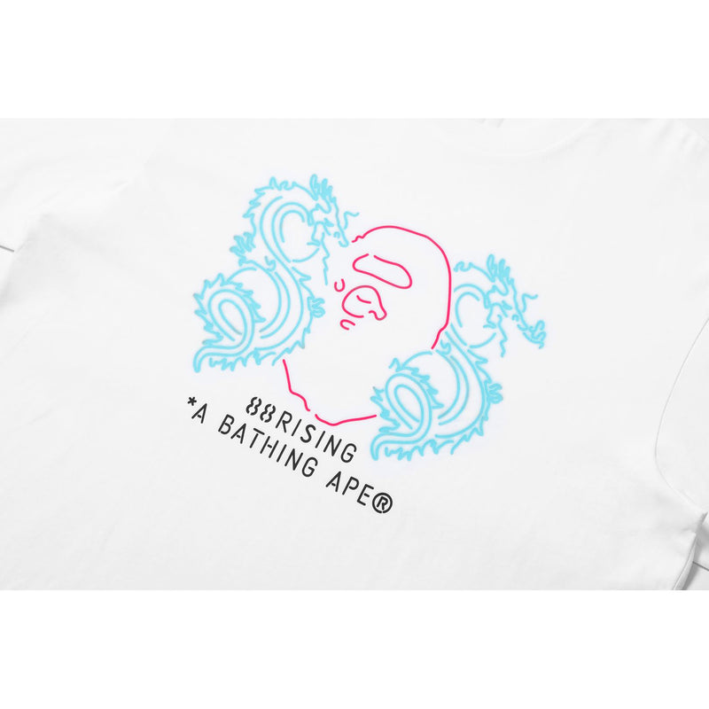 BAPE X 88RISING NEON LOGO RELAXED FIT TEE MENS