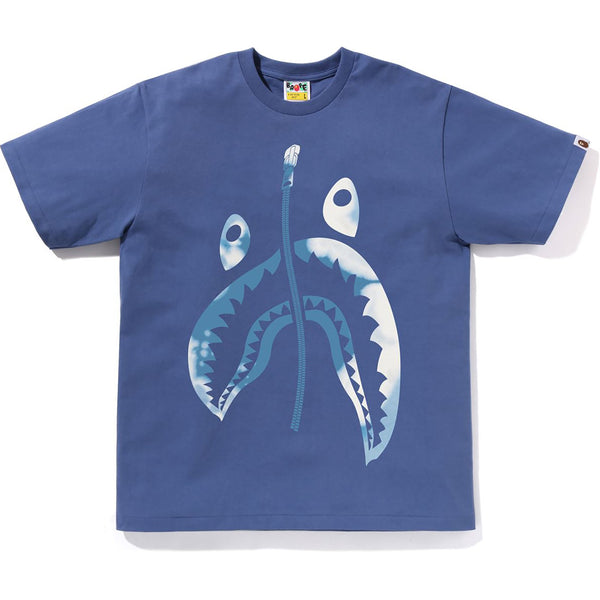A Bathing Ape Men's Tie Dye Twist Shark Head Tee - Soft Cotton