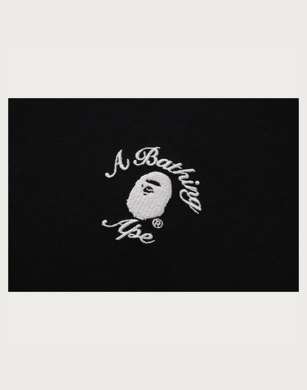 BAPE MENS ONE POINT APE HEAD COLLEGE RELAXED FIT T-SHIRT
