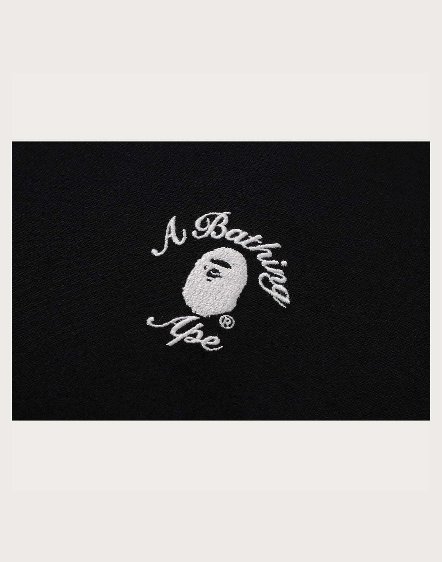 BAPE MENS ONE POINT APE HEAD COLLEGE RELAXED FIT T-SHIRT