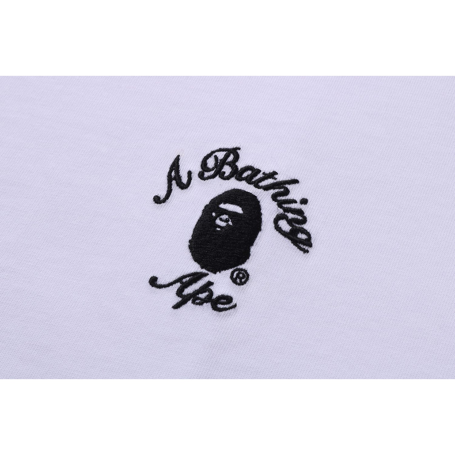 BAPE MENS ONE POINT APE HEAD COLLEGE RELAXED FIT T-SHIRT – us.bape.com