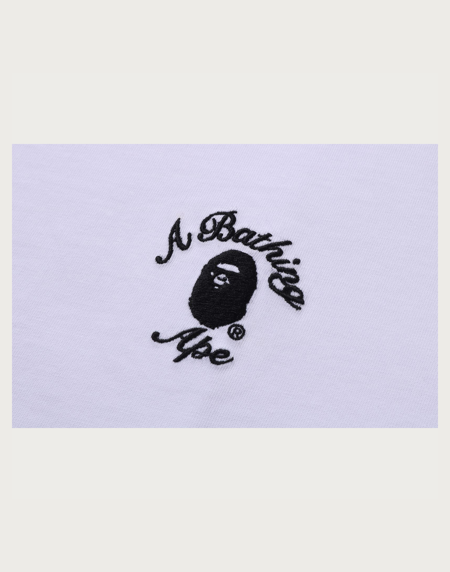 BAPE MENS ONE POINT APE HEAD COLLEGE RELAXED FIT T-SHIRT