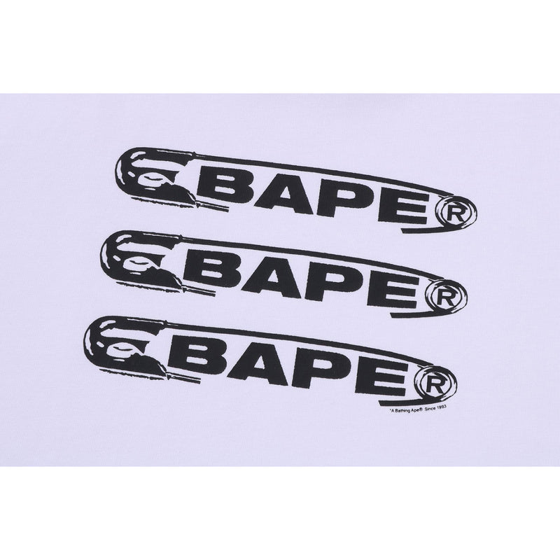 BAPE PIN LOGO RELAXED FIT TEE MENS –