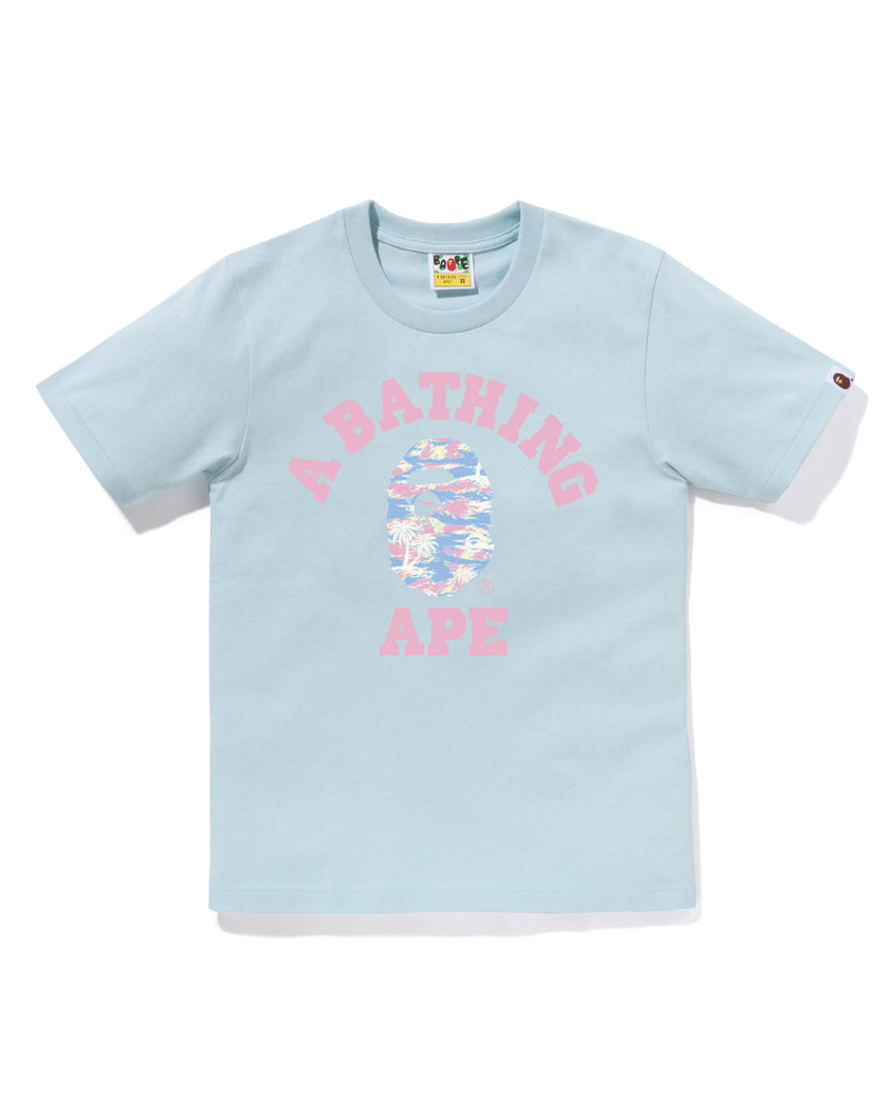 PALM TREE CAMO COLLEGE TEE LADIES