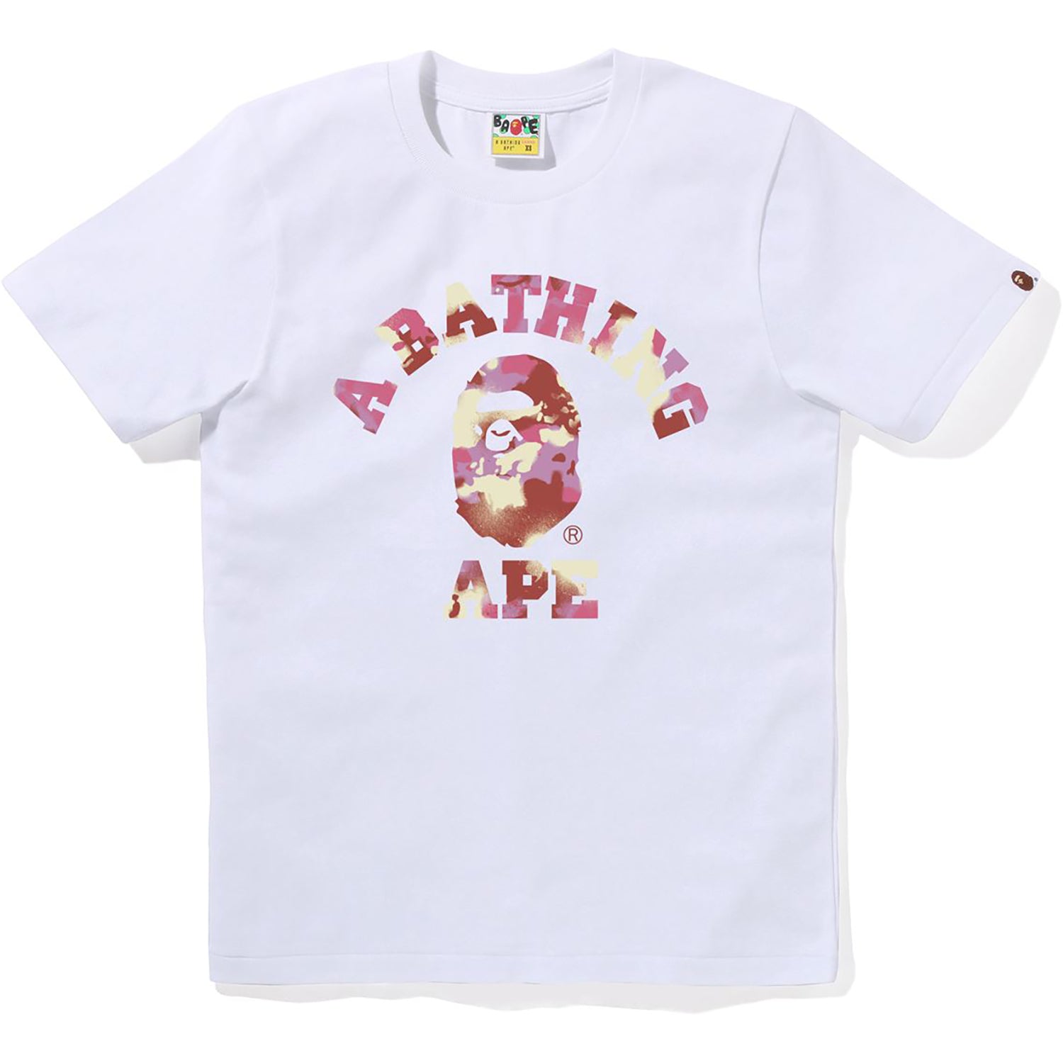MAP CAMO COLLEGE TEE LADIES – us.bape.com