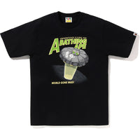 APE HEAD UFO ON MOON TEE MENS