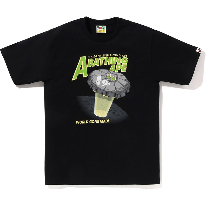 APE HEAD UFO ON MOON TEE MENS