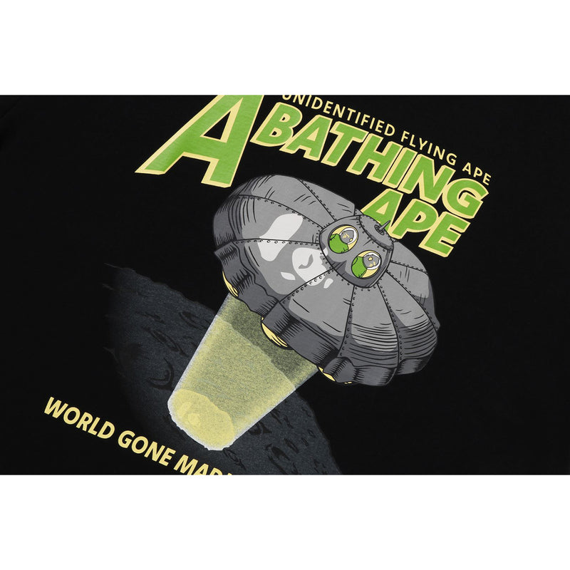 APE HEAD UFO ON MOON TEE MENS