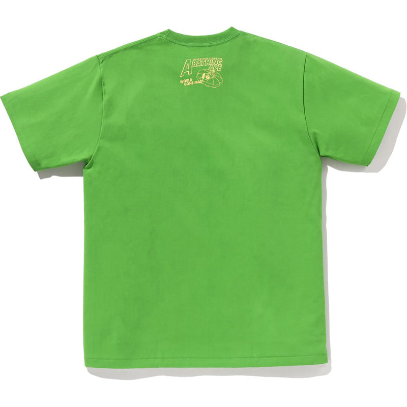 APE HEAD UFO ON MOON TEE MENS