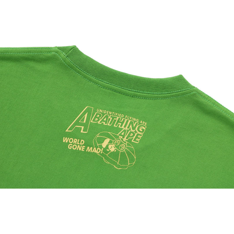 APE HEAD UFO ON MOON TEE MENS
