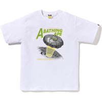 APE HEAD UFO ON MOON TEE MENS