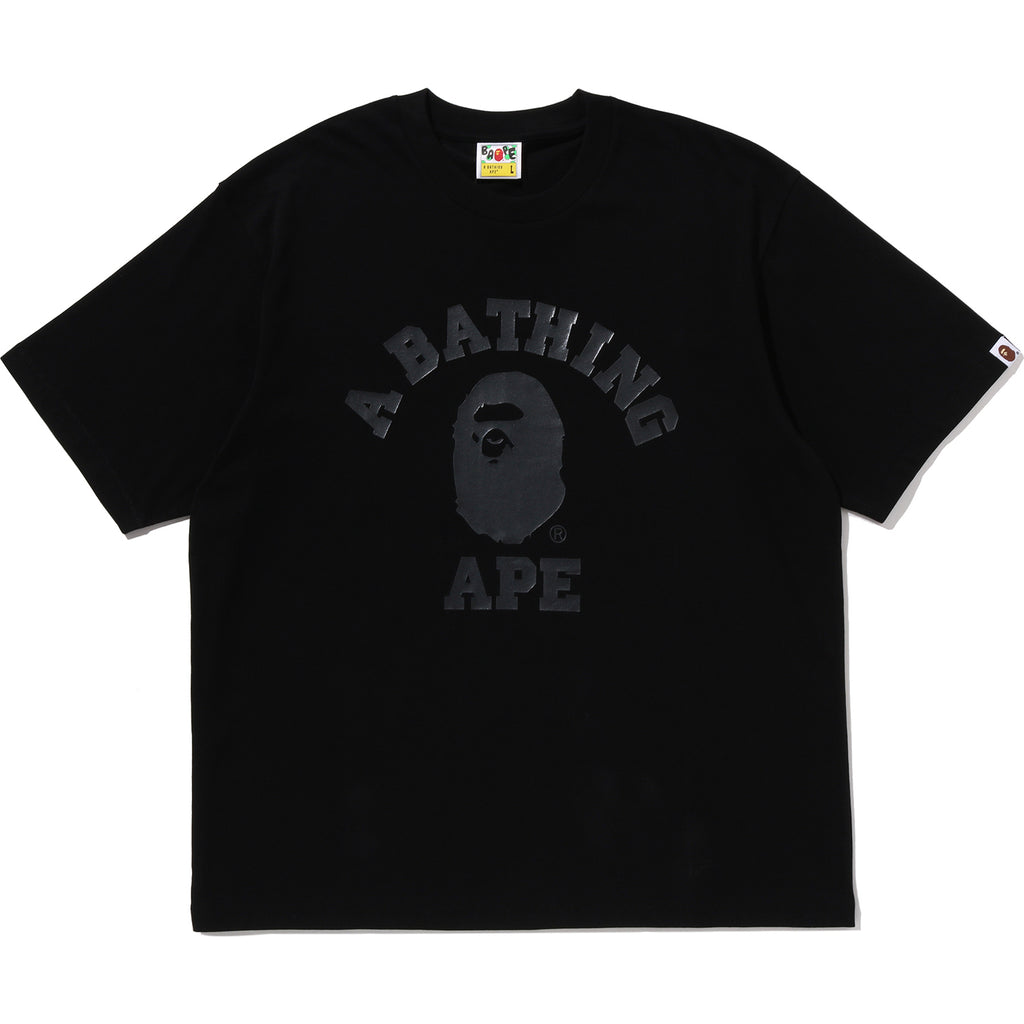 BAPE US BLACK FRIDAY METALLIC COLLEGE RELAXED FIT TEE MENS