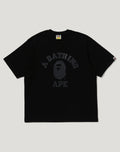 BAPE US BLACK FRIDAY METALLIC COLLEGE RELAXED FIT TEE MENS