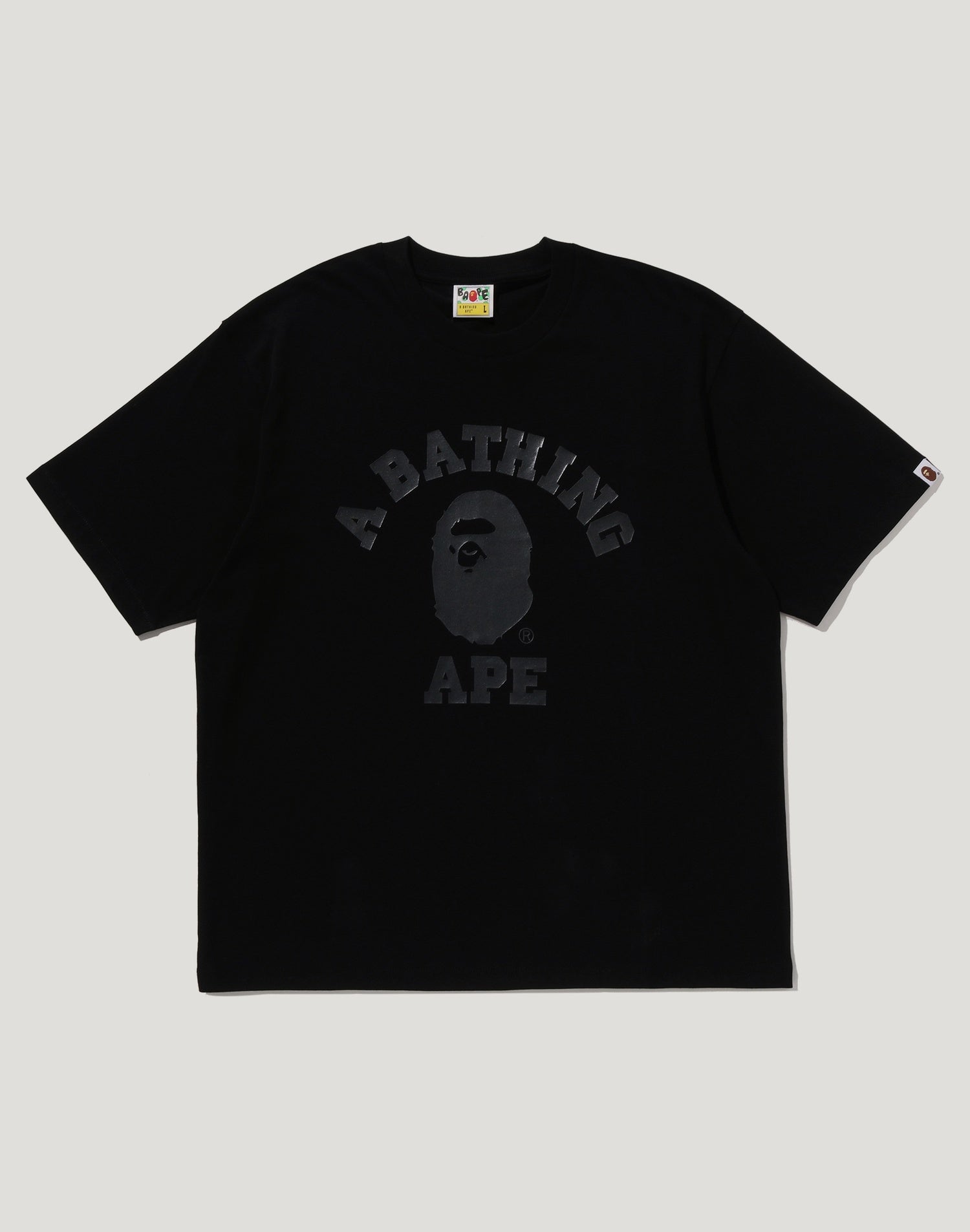 BAPE US BLACK FRIDAY METALLIC COLLEGE RELAXED FIT TEE MENS