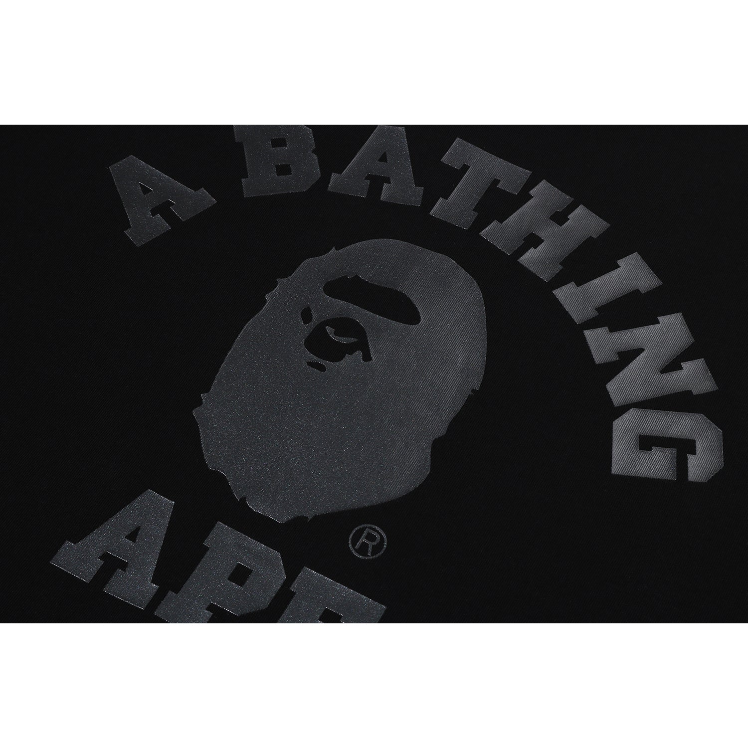 BAPE US BLACK FRIDAY METALLIC COLLEGE RELAXED FIT TEE MENS