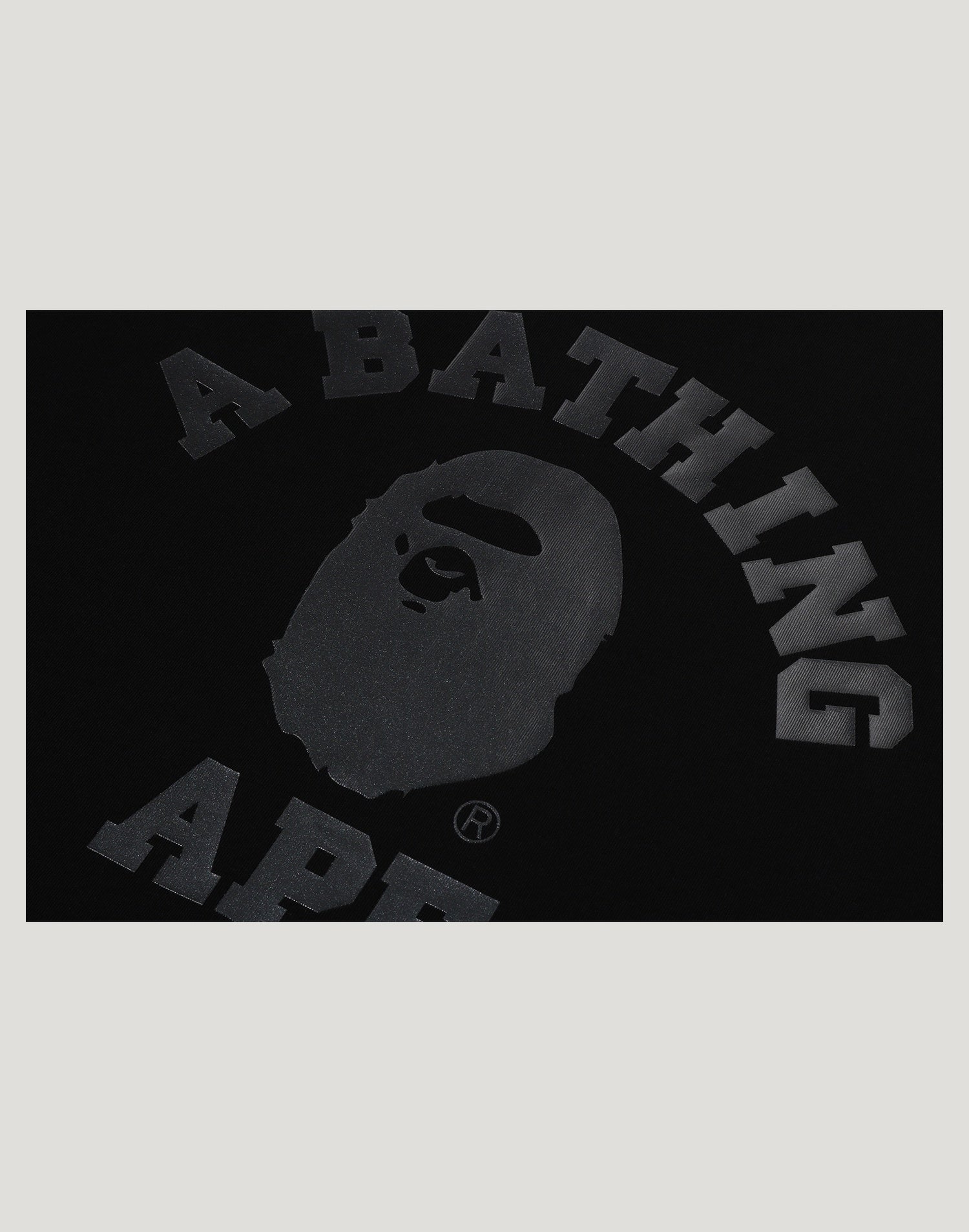 BAPE US BLACK FRIDAY METALLIC COLLEGE RELAXED FIT TEE MENS