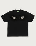 BAPE X HIGHSNOBIETY MULTI LOGO RELAXED FIT TEE MENS