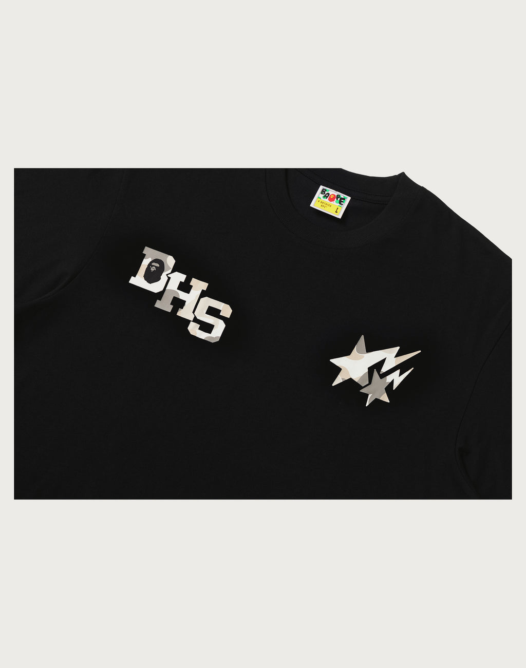 BAPE X HIGHSNOBIETY MULTI LOGO RELAXED FIT TEE MENS