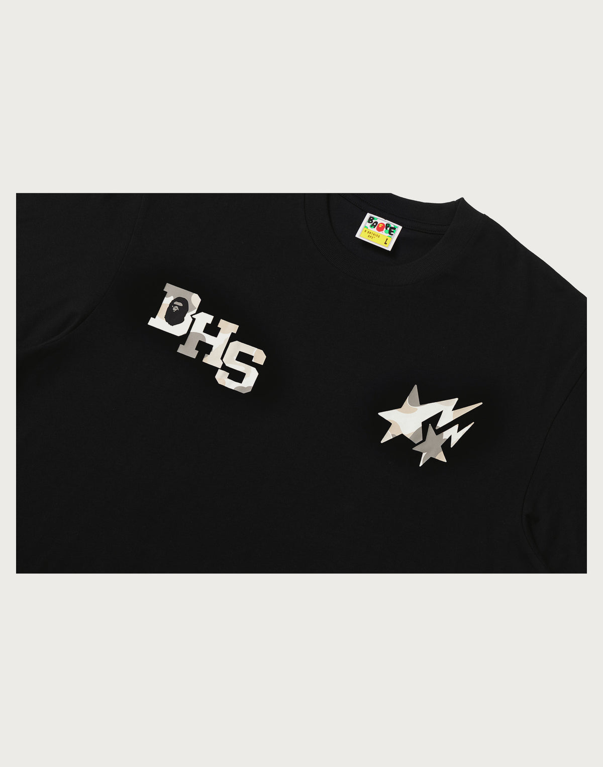 BAPE X HIGHSNOBIETY MULTI LOGO RELAXED FIT TEE MENS