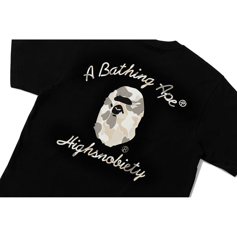 BAPE X HIGHSNOBIETY MULTI LOGO RELAXED FIT TEE MENS