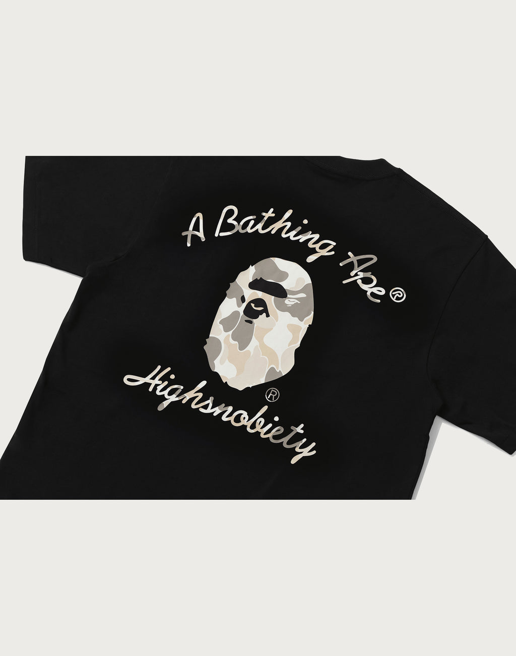 BAPE X HIGHSNOBIETY MULTI LOGO RELAXED FIT TEE MENS