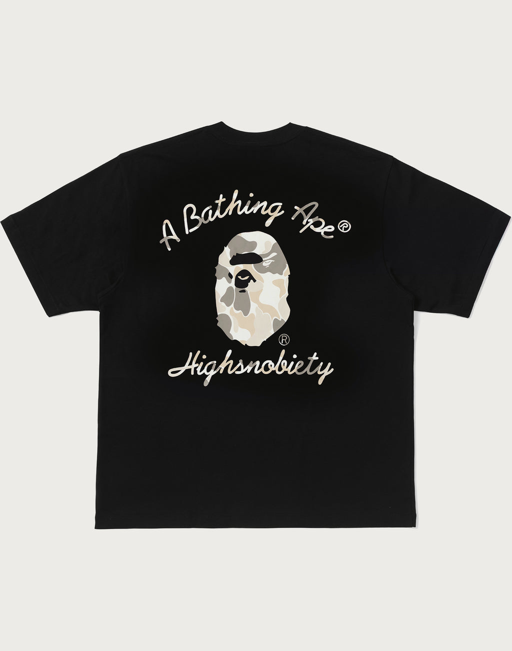 BAPE X HIGHSNOBIETY MULTI LOGO RELAXED FIT TEE MENS