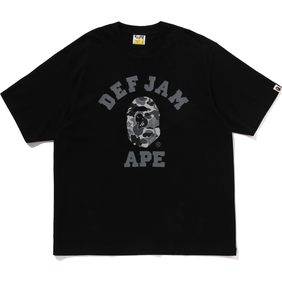 BAPE X DEF JAM CAMO COLLEGE RELAXED FIT TEE MENS