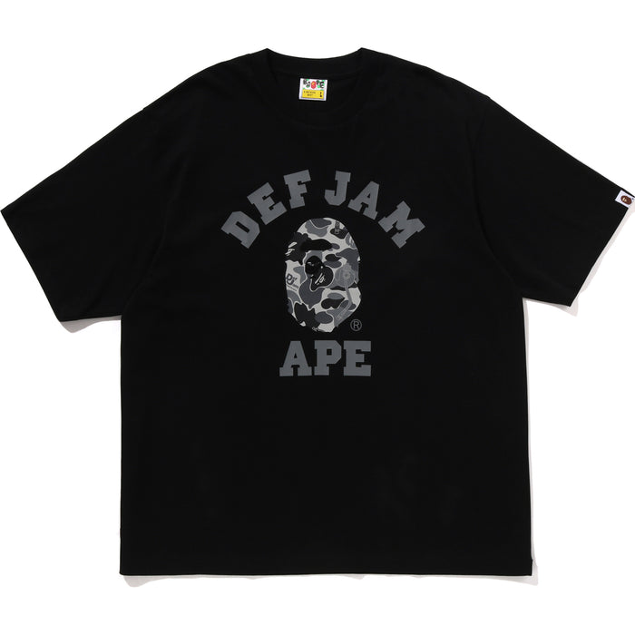 BAPE X DEF JAM CAMO COLLEGE RELAXED FIT TEE MENS