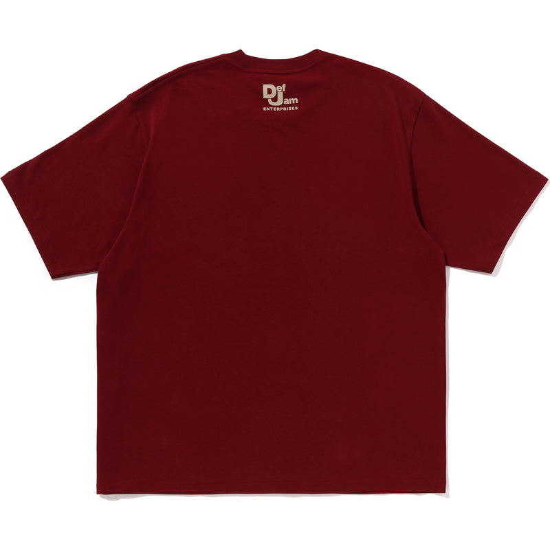 BAPE X DEF JAM CAMO COLLEGE RELAXED FIT TEE MENS