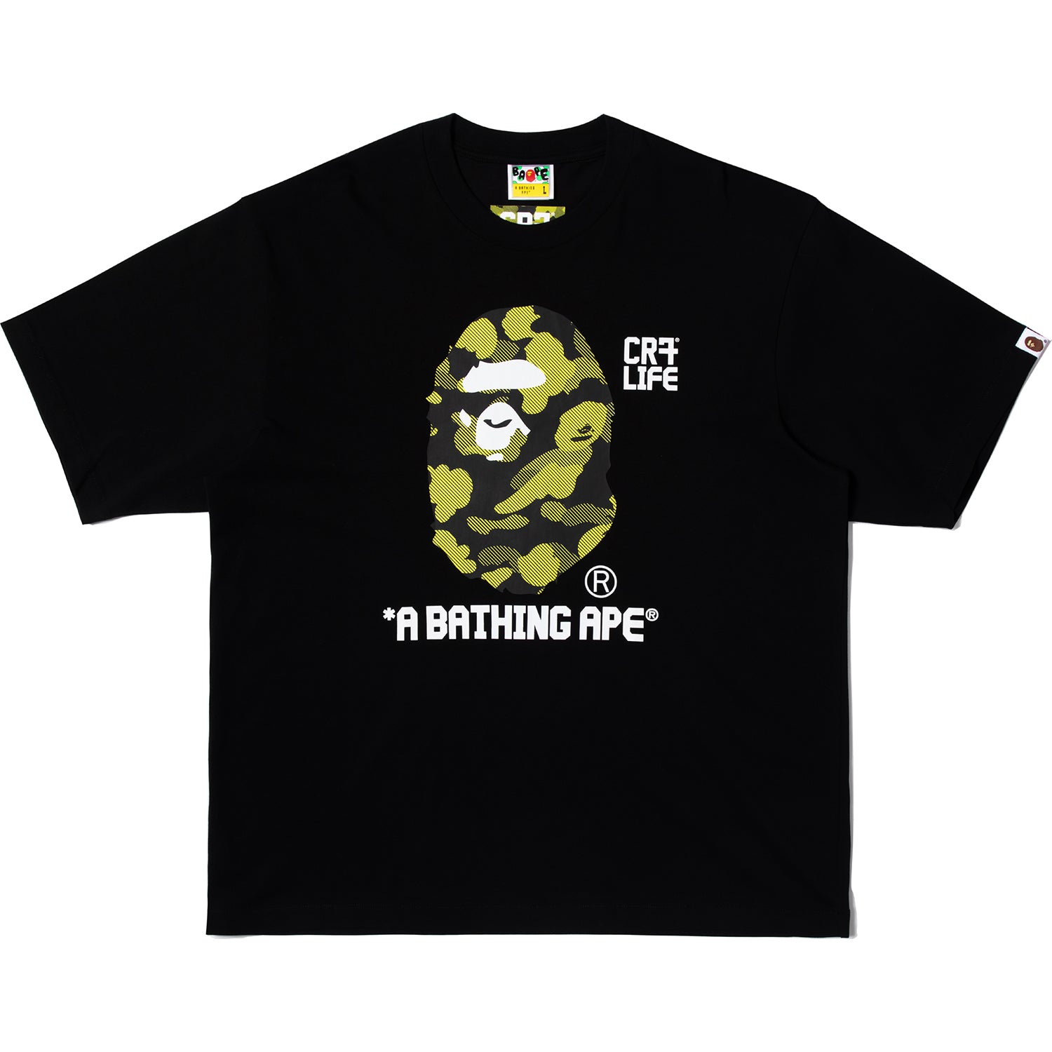極少 即発送 BAPE CR7 LIFE MULTI LOGO JERSEY 黒 極少 即発送 BAPE CR7 LIFE MULTI LOGO JERSEY 黒