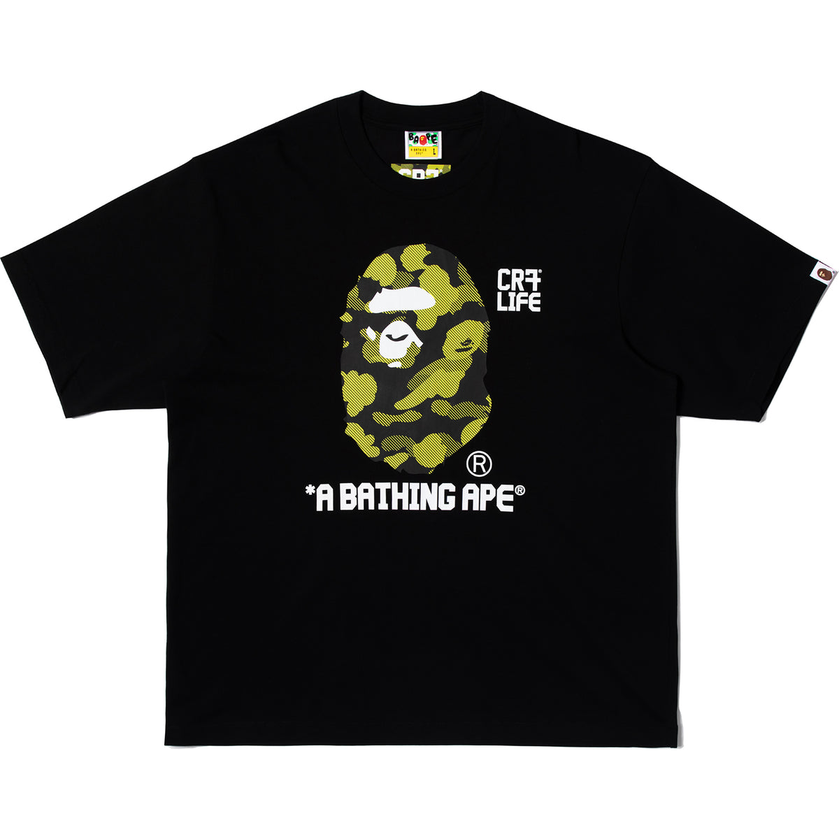 BAPE X CR7 LIFE MULTI LOGO POLY RELAXED FIT JERSEY MENS