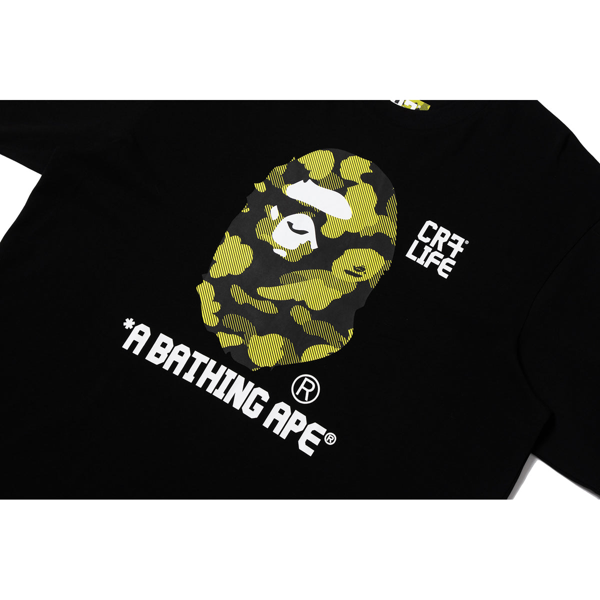 BAPE X CR7 LIFE MULTI LOGO POLY RELAXED FIT JERSEY MENS
