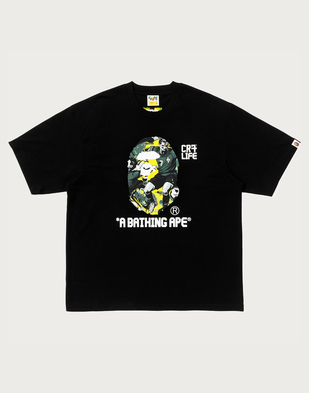 BAPE X CR7 LIFE GRAPHIC A BATHING APE RELAXED FIT TEE #1 MENS