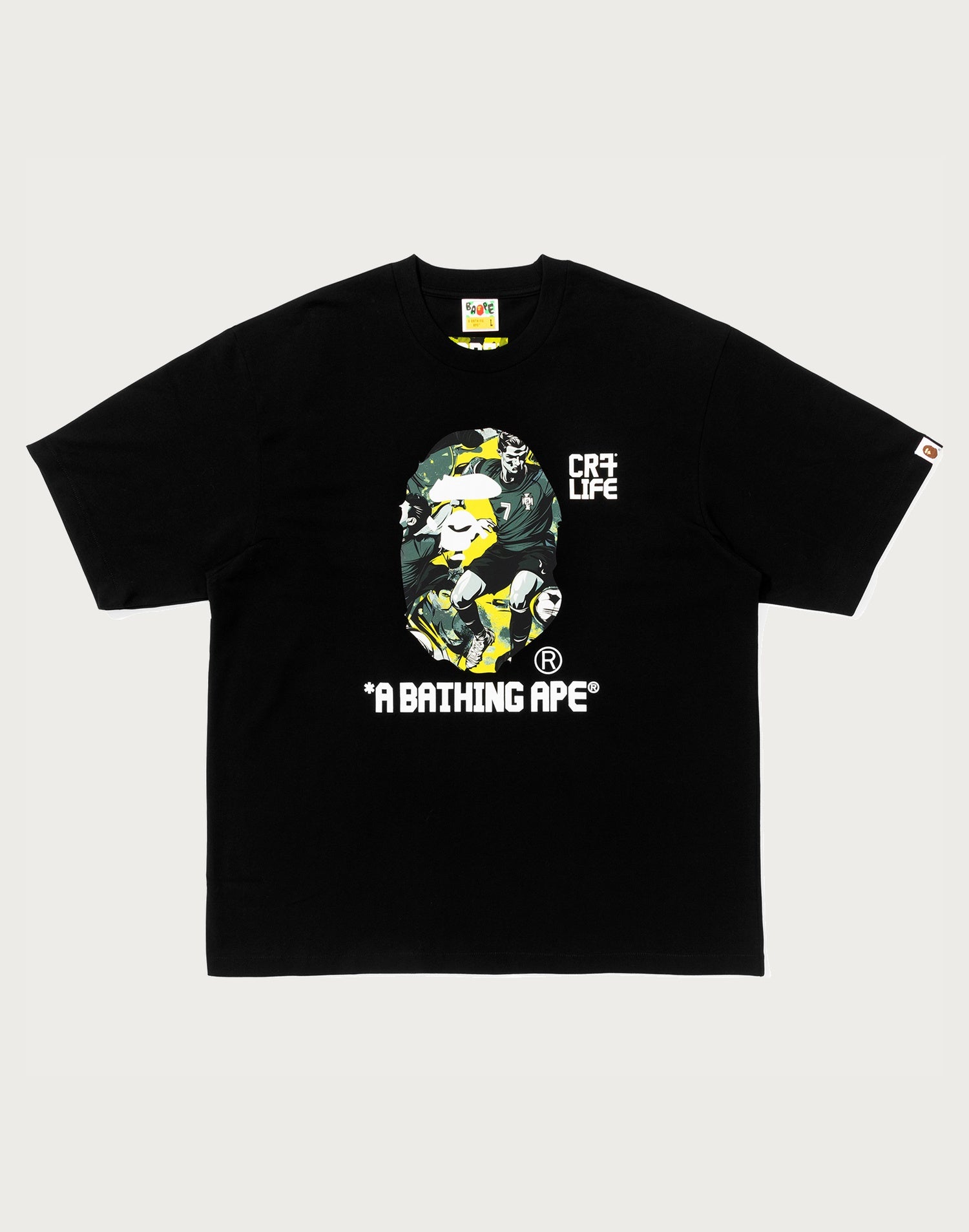 BAPE X CR7 LIFE GRAPHIC A BATHING APE RELAXED FIT TEE #1 MENS