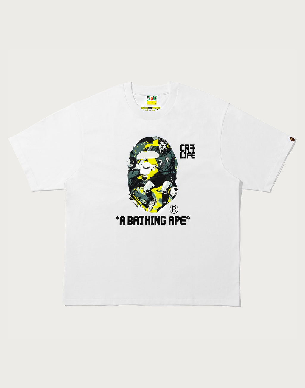 BAPE X CR7 LIFE GRAPHIC A BATHING APE RELAXED FIT TEE #1 MENS